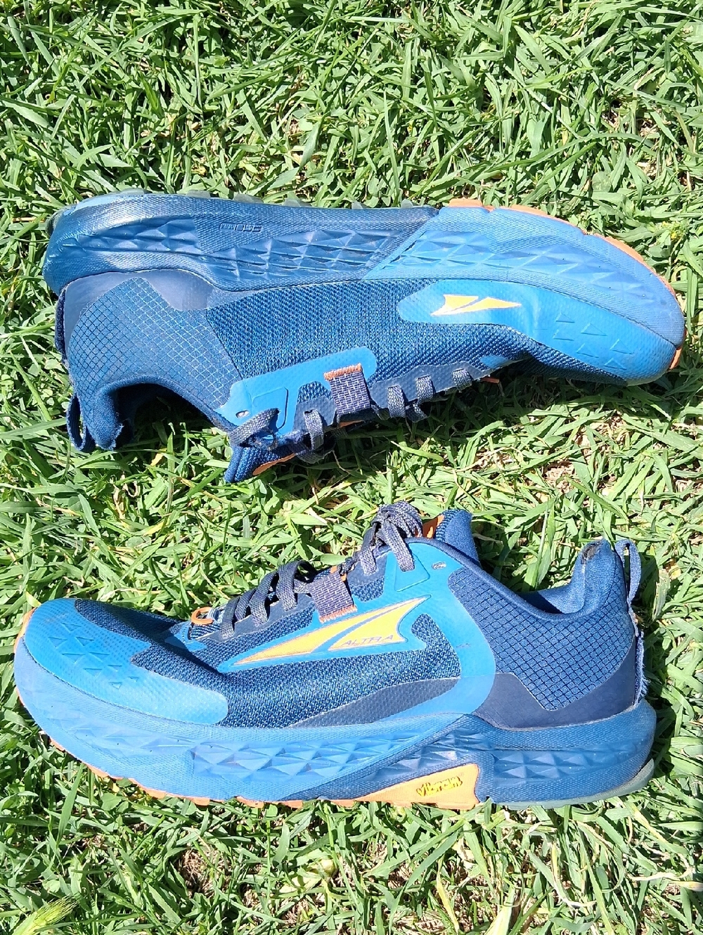 Altra Navy and Orange Trail Running Shoes